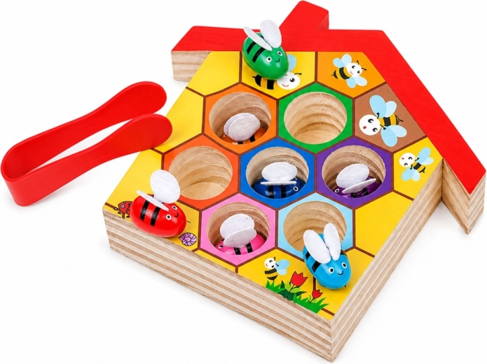 Abeilles colorées pour apprendre en jouant
