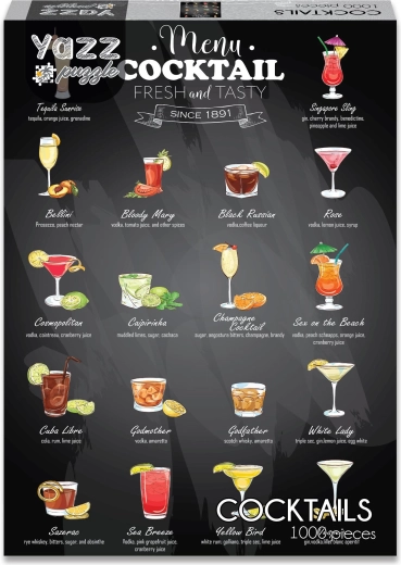 Puzzle YAZZ Cocktails 1000 pièces