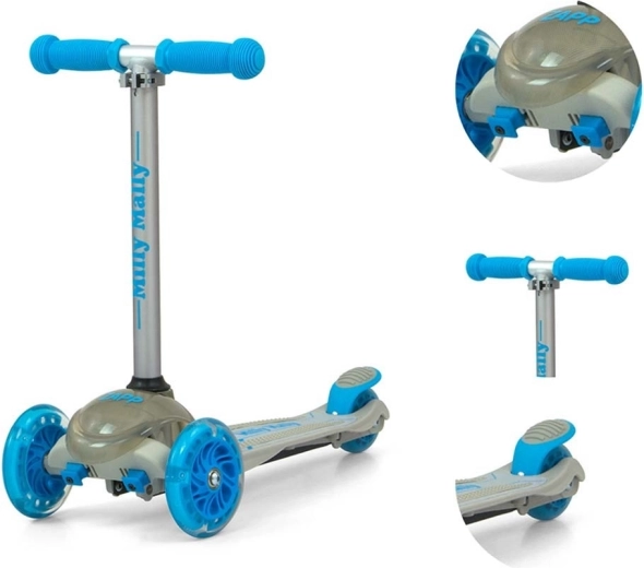 Stabilité à trois roues et direction par inclinaison