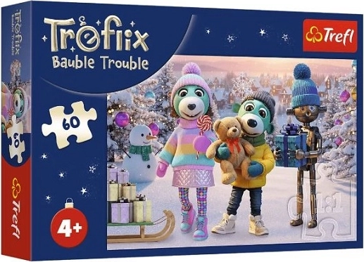 Puzzle pour enfants 60 pièces Robobot d’hiver – La famille Treflik