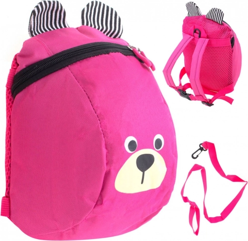 Petit sac à dos pour la maternelle ours – Rose