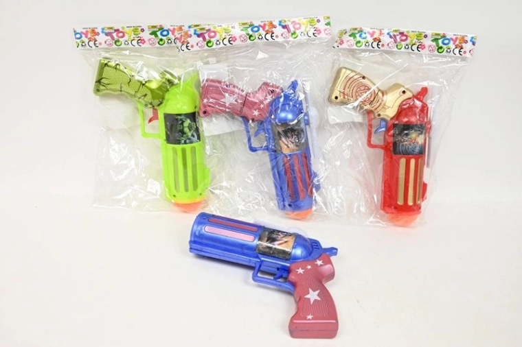 Pistolet pour enfant à piles avec effets lumineux et sonores