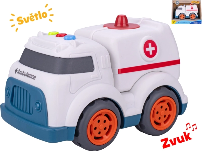 Ambulance jouet avec lumières et sons 17 cm