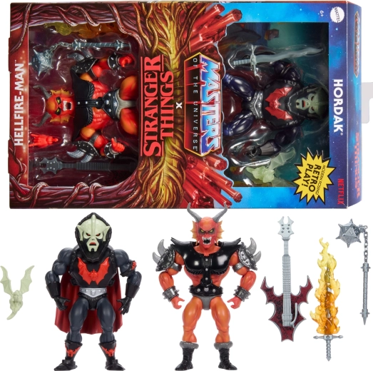 Mattel Masters of the Universe Origins x Stranger Things – coffret de figurines Hordak et Hellfire-Man
