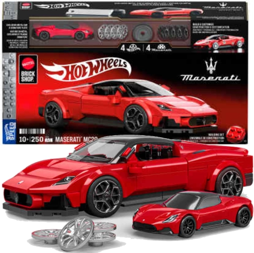 Hot Wheels kit de construction Maserati MC20 1:32 – 250 pièces