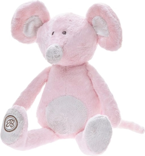 Souris en peluche Lena 20 cm rose