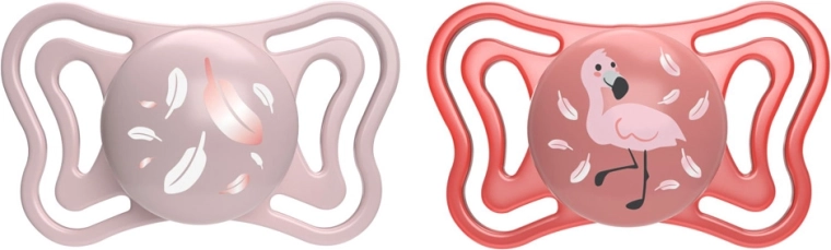 Chicco Physio Light sucettes en silicone roses 6–16 mois, 2 pcs