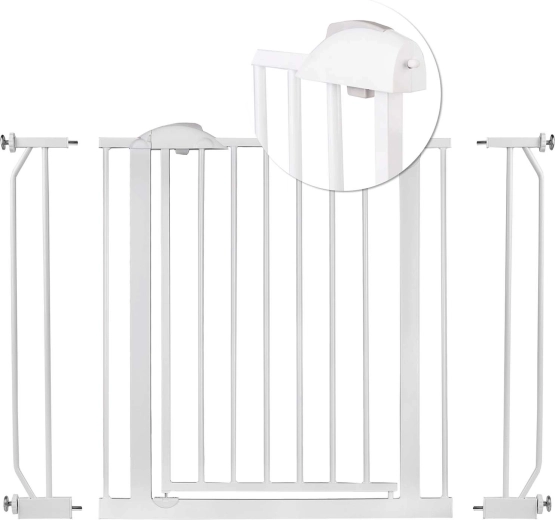 Barrière de sécurité blanche NUKIDO pour portes et escaliers 75–105 cm