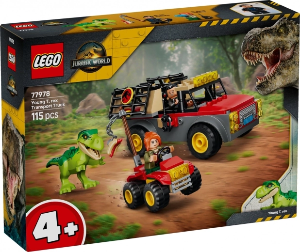LEGO Jurassic World camion de transport avec bébé T. rex