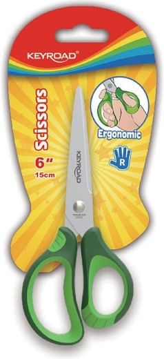Ciseaux scolaires KEYROAD Soft 15 cm