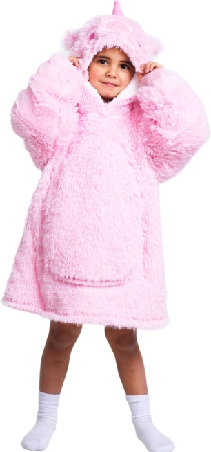 Cozy Noxxiez couverture sweat à capuche chaude à motif licorne pour enfants 3–6 ans