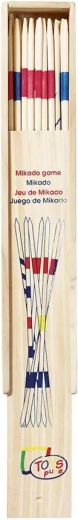 Mikado dans une boîte en bois 28 cm