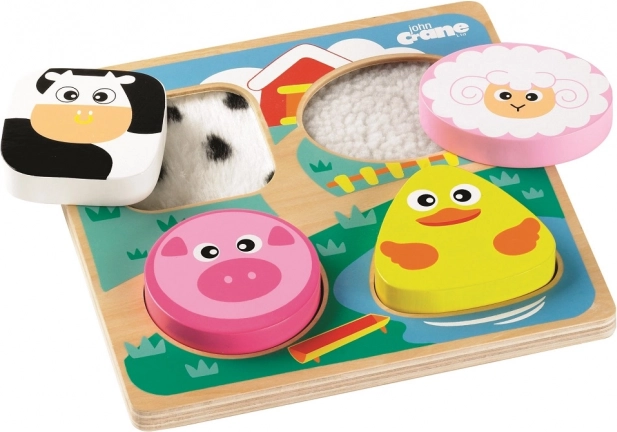 Puzzle d'encastrement sensoriel Tidlo – ferme