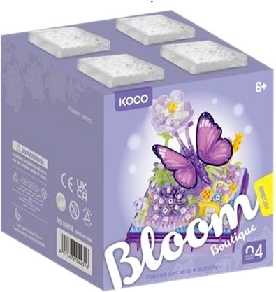 KOCO jeu de construction papillon sur des fleurs 471 pièces - 1 pièce