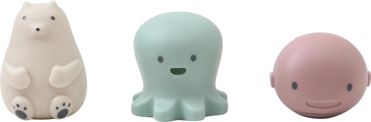 Shnuggle Bath Buddies jouets de bain – pieuvre, baleine et ours polaire
