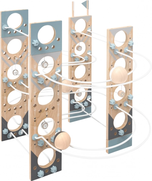 Piste de billes modulaire