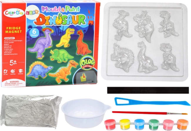Kit créatif pour fabriquer des magnets dinosaures