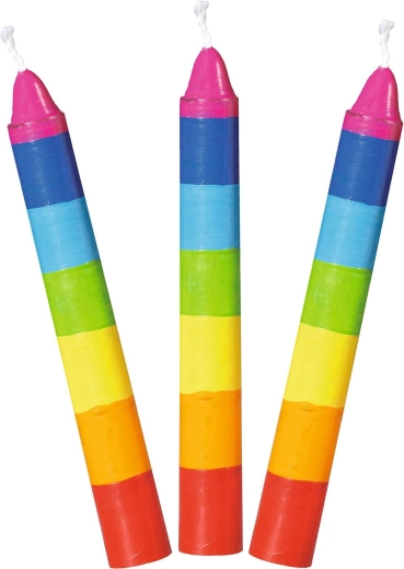 Lot de bougies d’anniversaire multicolores - 1 pièce