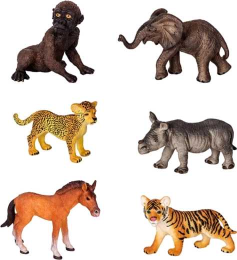 6 figurines réalistes d’animaux sauvages