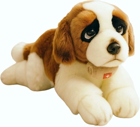 Saint-Bernard en peluche avec tonnelet 61 cm