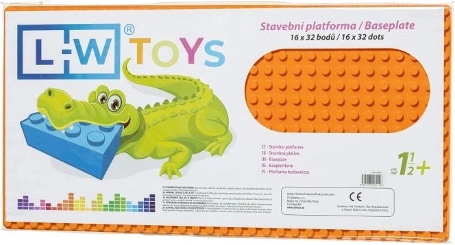 Plaque de construction orange JUNIOR 16x32 points