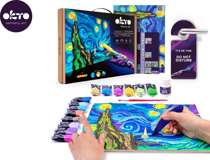 Kit de création artistique OKTO Nuit étoilée 30 × 40 cm