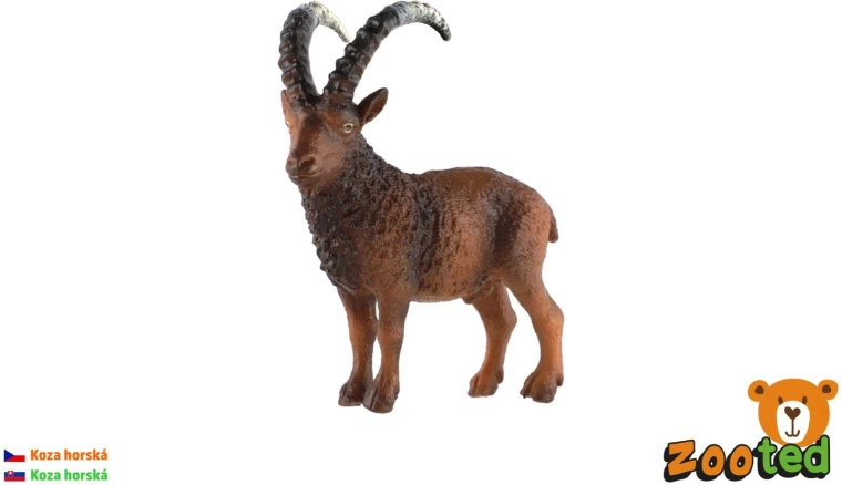 Figurine en plastique de chèvre des montagnes Zooted 8 cm
