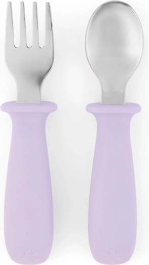 Skip Hop Besties Squad set cuillère et fourchette violet 12m+