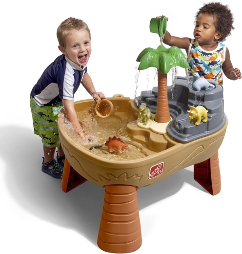 Table de jeu d’eau et de sable Dinosaur Park Adventure Step2 avec fontaine