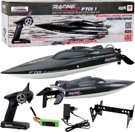 Bateau à moteur de course FT011 avec télécommande