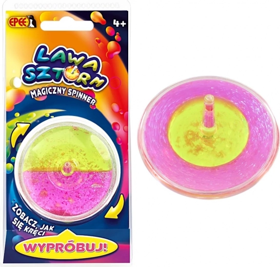 Spinner magique Lawa Sztorm vert‑rose