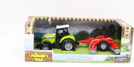 A Farmer’s Tale tracteur réaliste avec lumières et sons, avec machine agricole attelable