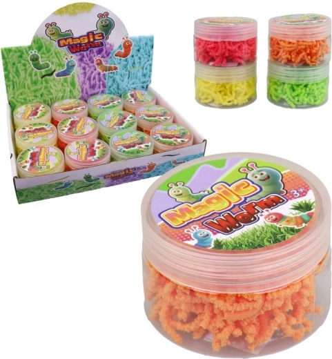 Vers en boîte – jouet en mousse pour enfants (12 pcs)