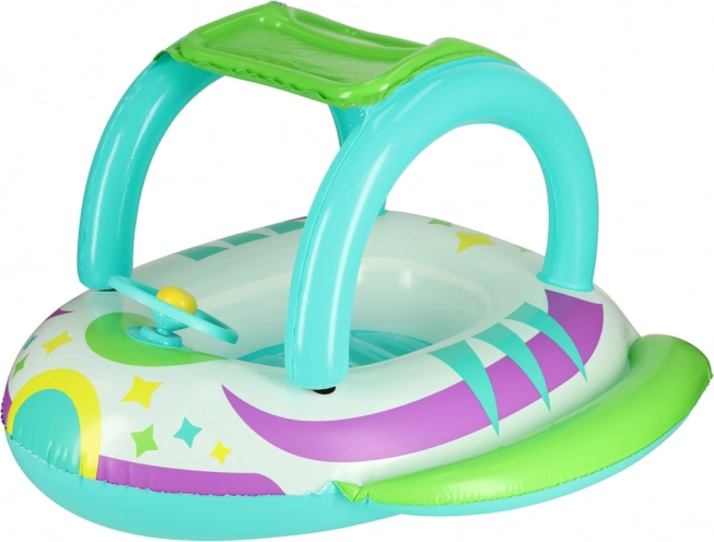 Embarcation gonflable pour enfants avec volant et auvent BESTWAY