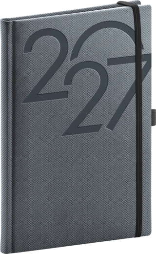 Agenda hebdomadaire Notique Ajax 2027 noir 15 × 21 cm