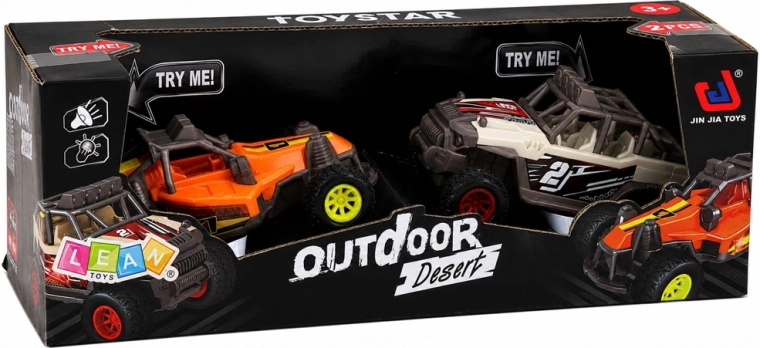 Deux buggys dans l’emballage pour des courses et des jeux à deux