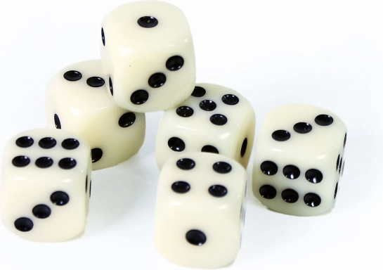 Ensemble de dés - 6 pcs