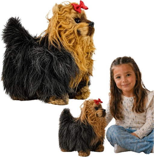 Petit chien interactif York avec aboiements et mouvements