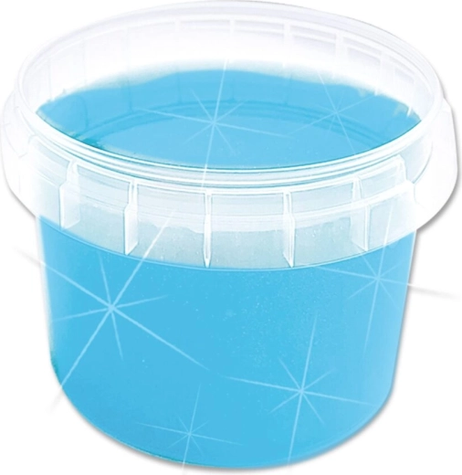 Bleu intense avec des paillettes