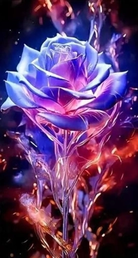 Norimpex peinture par numéros Roses dans les braises 40 × 50 cm