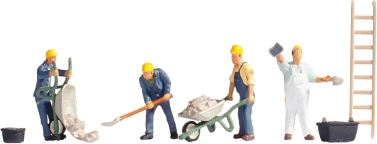 Noch ouvriers du bâtiment – set de figurines H0