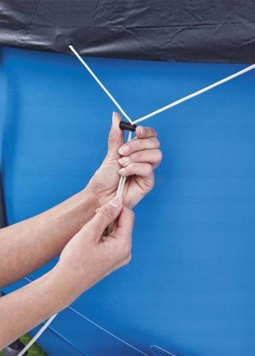 Fixation solide avec corde de serrage