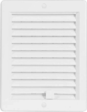 Grille de ventilation avec jalousie 150 × 200 mm, blanche