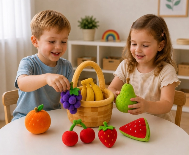 Des fruits pour jouer au magasin et à la cuisine