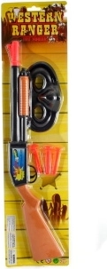 Set western avec fusil, fléchettes à ventouse et masque