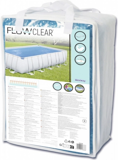Bâche solaire 703 × 366 cm pour piscines à armature BESTWAY