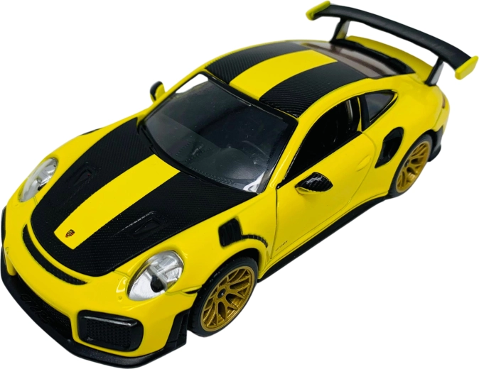 Modèle métallique de voiture 1:32 Porsche 911 GT2 RS avec lumières et sons