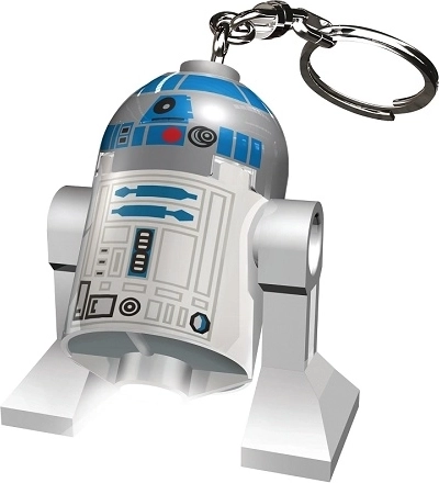 Porte-clés LEGO Star Wars avec lampe LED R2-D2