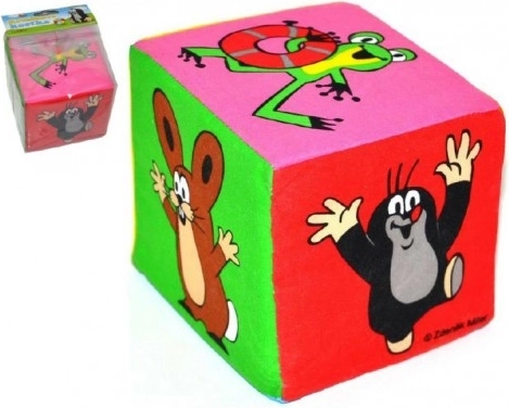 Cube textile Krtek 10 cm
