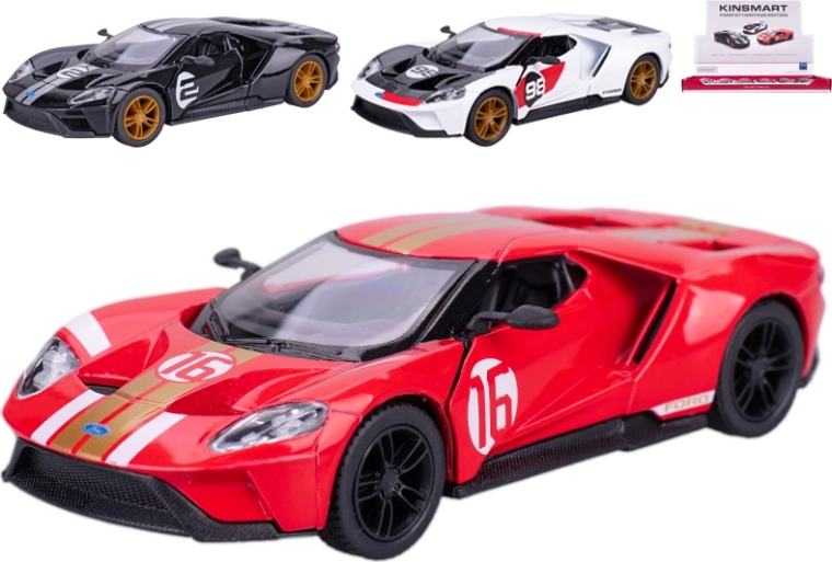 Modèle réduit métallique Kinsmart Ford GT Heritage Edition à rétrofriction 1:38
